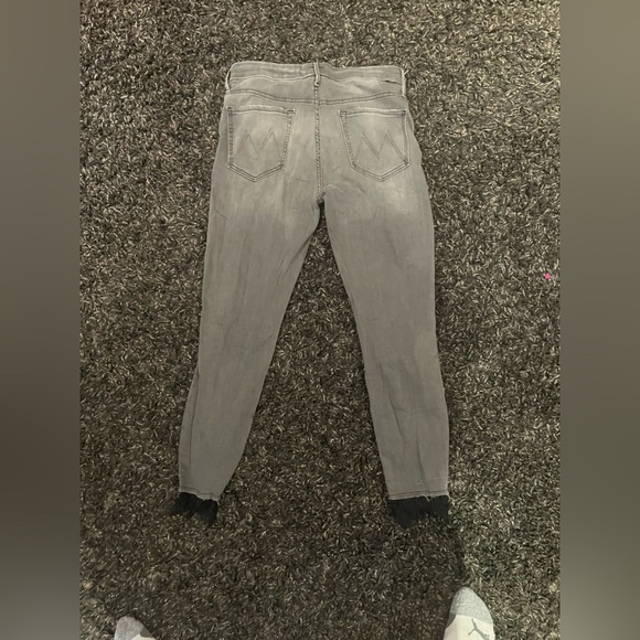 Mother denim- high waisted looker dagger ankle gray- a lacey saloon size 31 - Picture 5 of 12